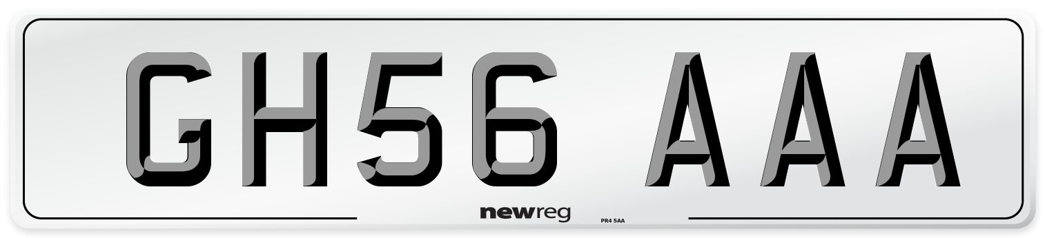 GH56 AAA Number Plate from New Reg